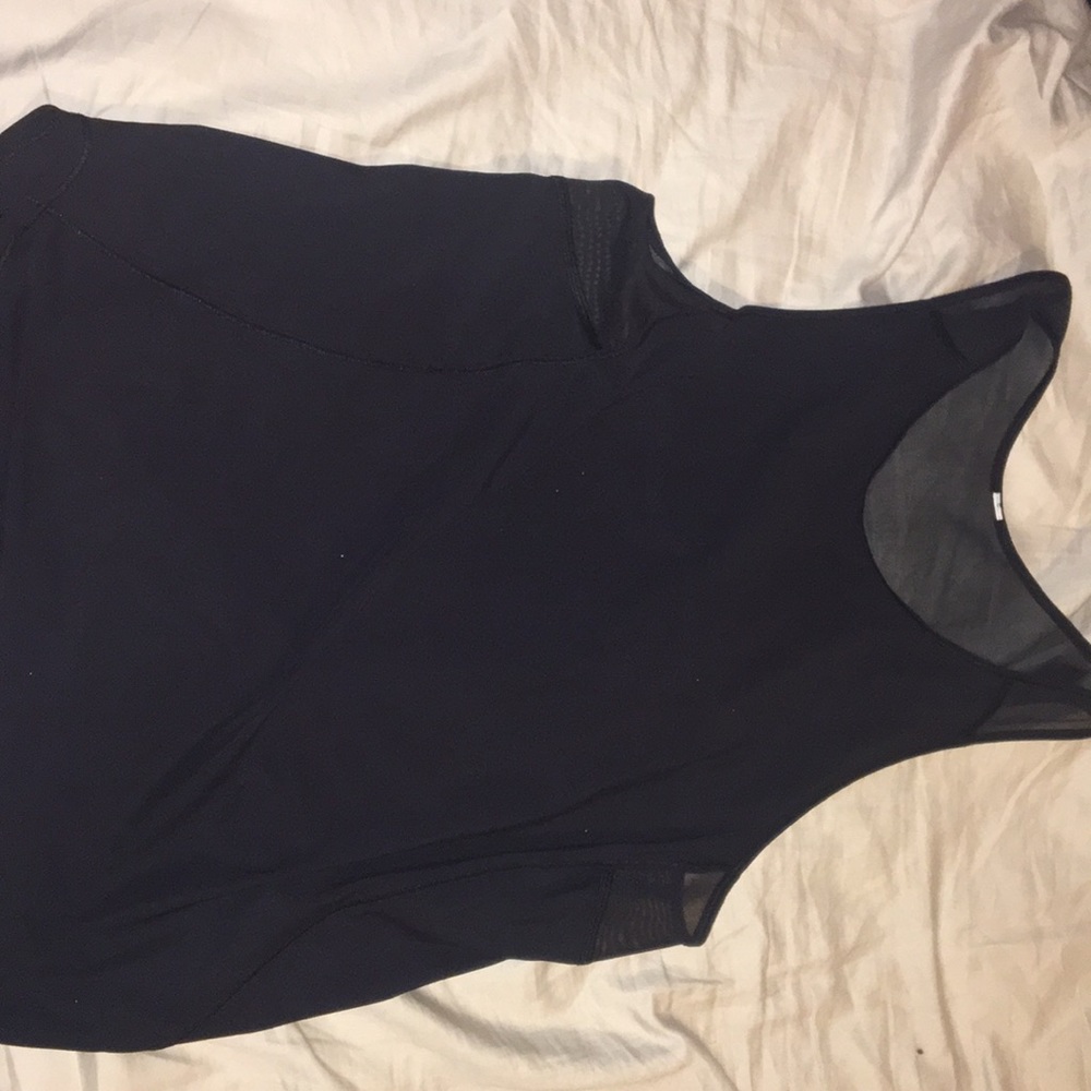 lulu lemon black loose tang top